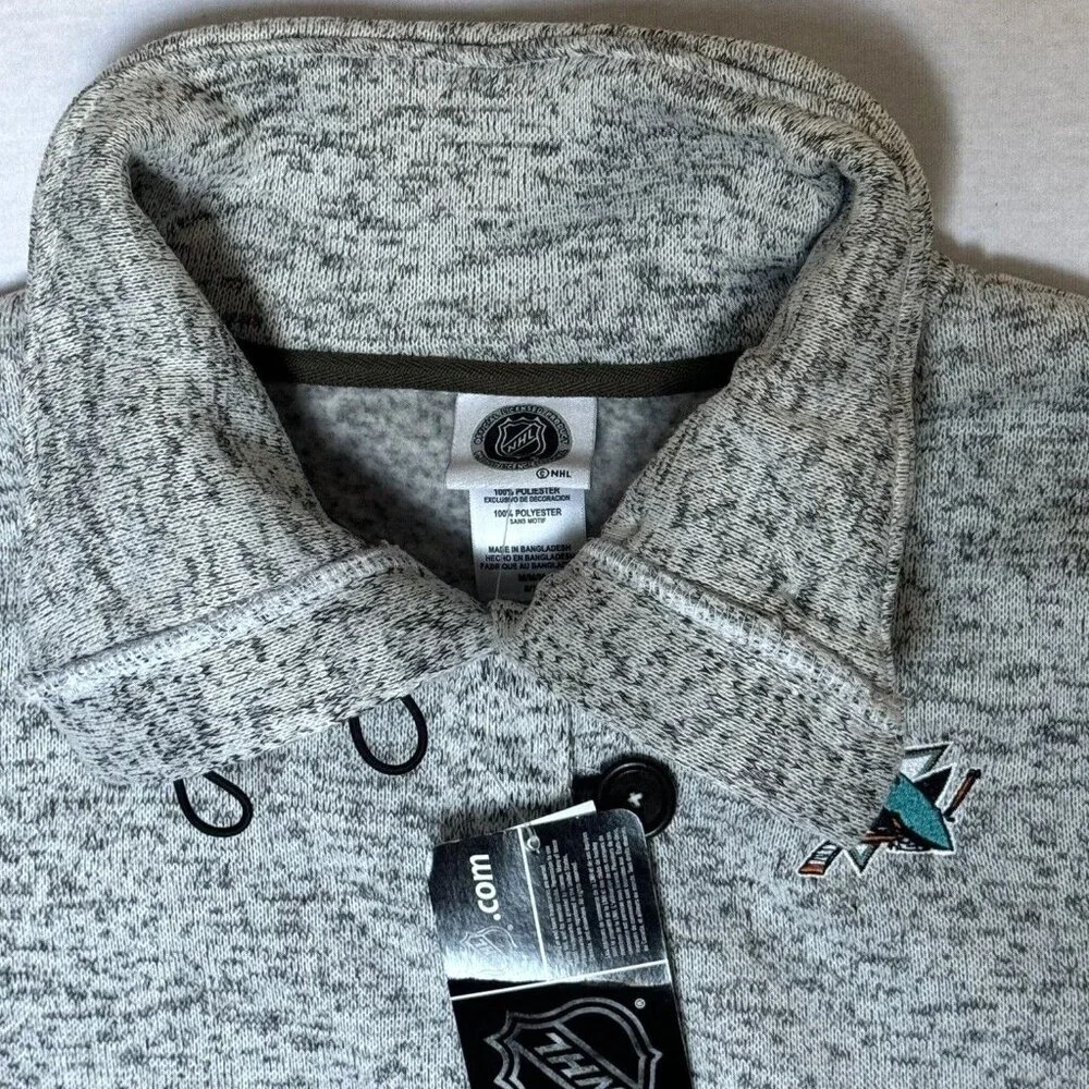 NEW NHL San Jose Sharks Women's Fleece Sweatshirt Fan Apparel - Picture 5 of 11